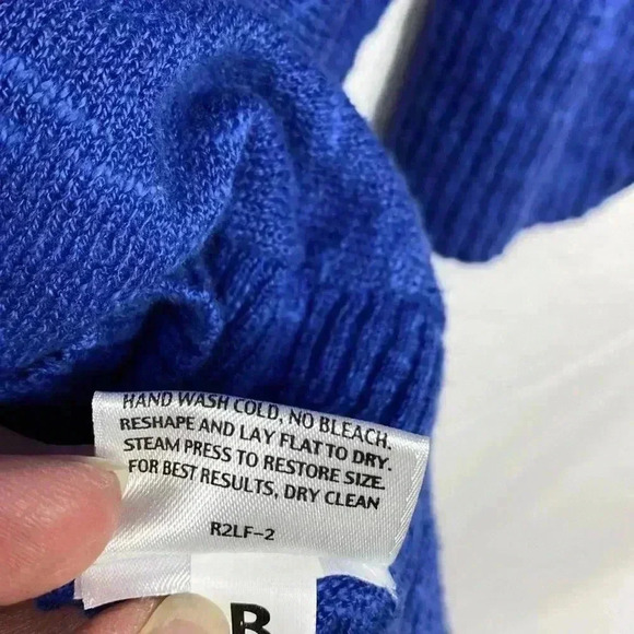 Eileen Fisher Blue 3/4 Sleeve Linen Blend Tunic Top in Size Small. - Picture 9 of 12